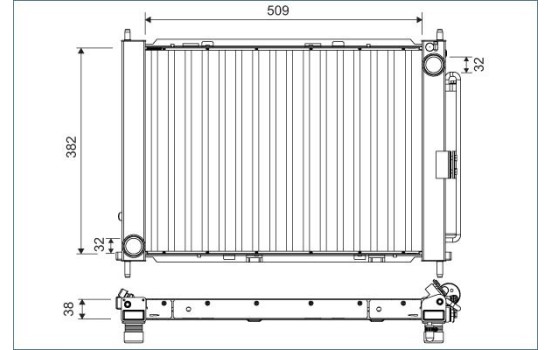 Cooling module 822675 Valeo