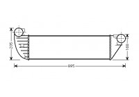 Intercooler, charger 43004397 International Radiators