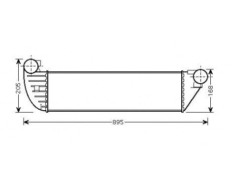 Intercooler, charger 43004397 International Radiators