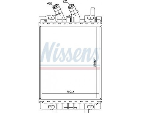 Low Temperature Cooler, intercooler 60357 Nissens