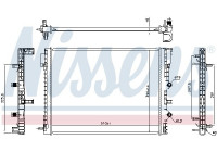 Low Temperature Cooler, intercooler 606217 Nissens