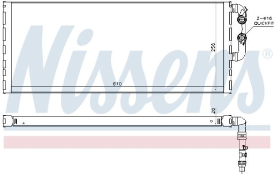 Low Temperature Cooler, intercooler 60872 Nissens