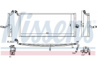 Low Temperature Cooler, intercooler 627047 Nissens