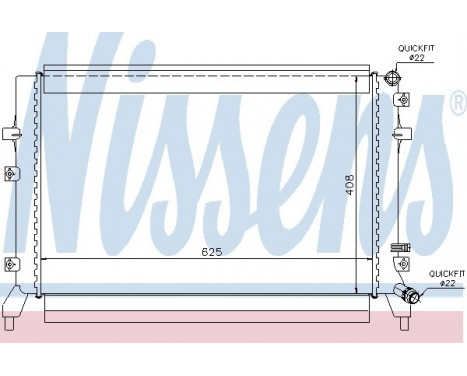 Low Temperature Cooler, intercooler 65294 Nissens