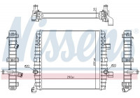 Low Temperature Cooler, intercooler 65323 Nissens