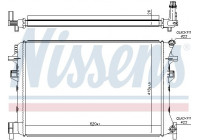 Low Temperature Cooler, intercooler 65328 Nissens