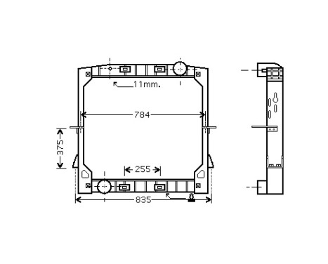 RADIATOR 28002070 International Radiators