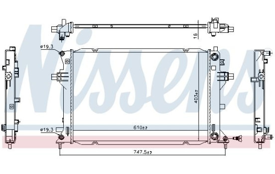 Radiator 606263 Nissens