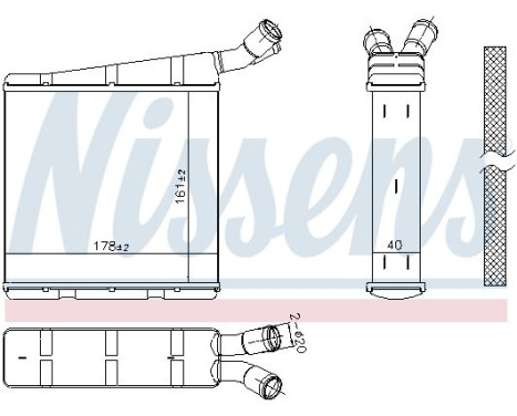 Radiator 606334 Nissens