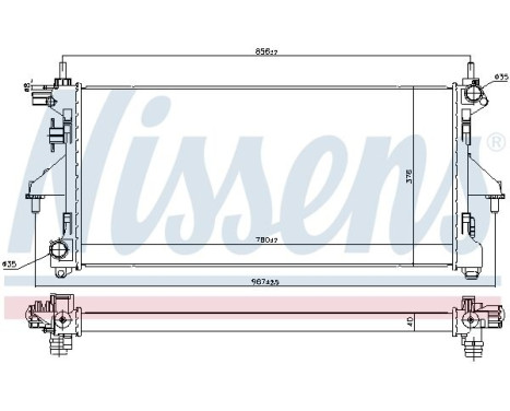 Radiator 606347 Nissens