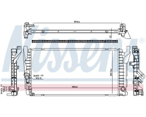 Radiator 606385 Nissens