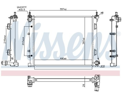 Radiator 606393 Nissens