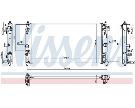 Radiator 606394 Nissens