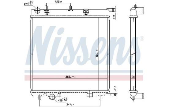 Radiator 606400 Nissens