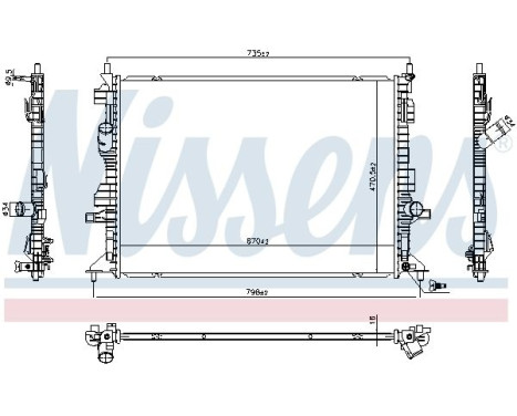 Radiator 606404 Nissens