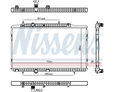 Radiator 606405 Nissens