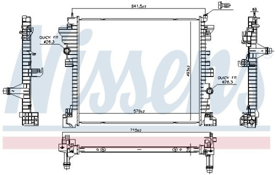 Radiator 606568 Nissens