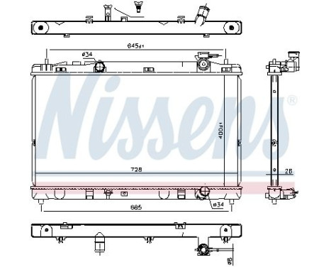 Radiator 606767 Nissens