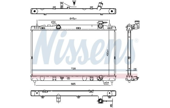 Radiator 606767 Nissens