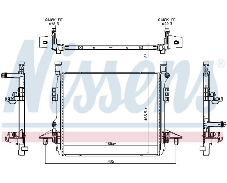 Radiator 606780 Nissens