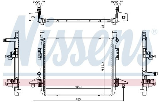 Radiator 606780 Nissens