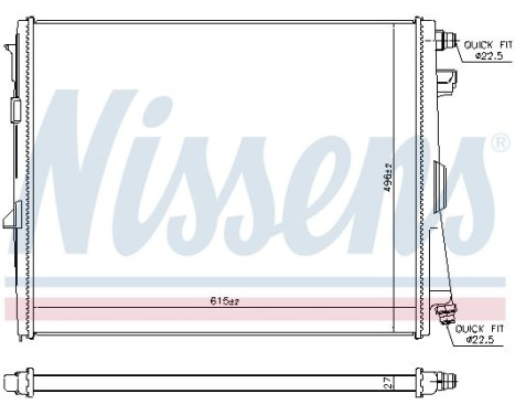 Radiator 606784 Nissens