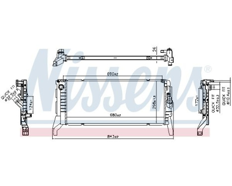 Radiator 606789 Nissens