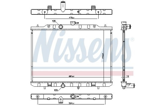 Radiator 606791 Nissens