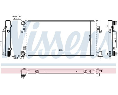 Radiator 606809 Nissens