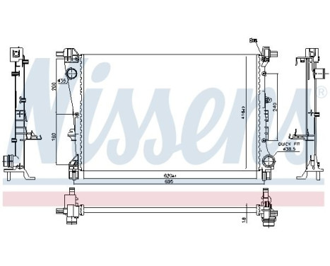 Radiator 606810 Nissens