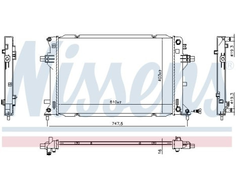 Radiator 606811 Nissens
