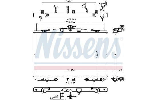 Radiator 606830 Nissens