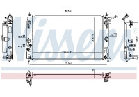 Radiator 606858 Nissens