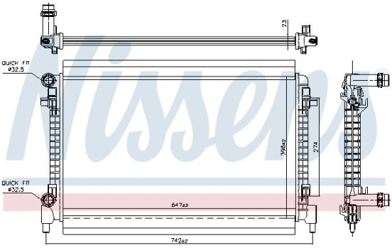 Radiator 606909 Nissens, Image 5