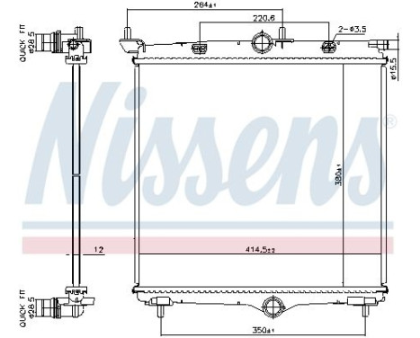 Radiator 607031 Nissens