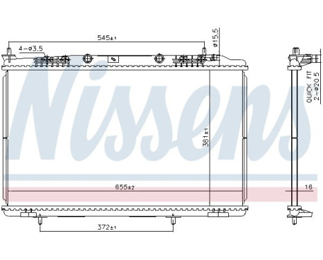 Radiator 607032 Nissens