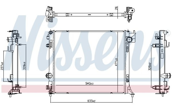 Radiator 607087 Nissens, Image 5