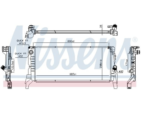 Radiator 607103 Nissens, Image 6