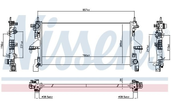 Radiator 607131 Nissens