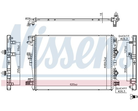 Radiator 607140 Nissens, Image 5