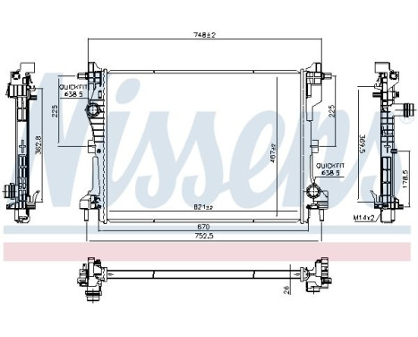 Radiator 607141 Nissens, Image 5