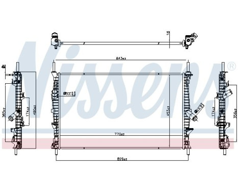 Radiator 607191 Nissens, Image 5