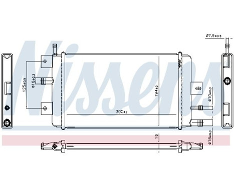 Radiator 607222 Nissens