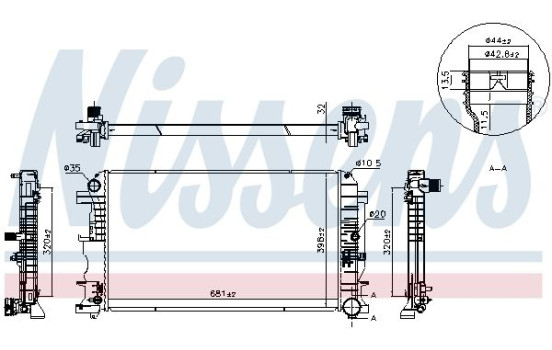 Radiator 607249 Nissens, Image 5