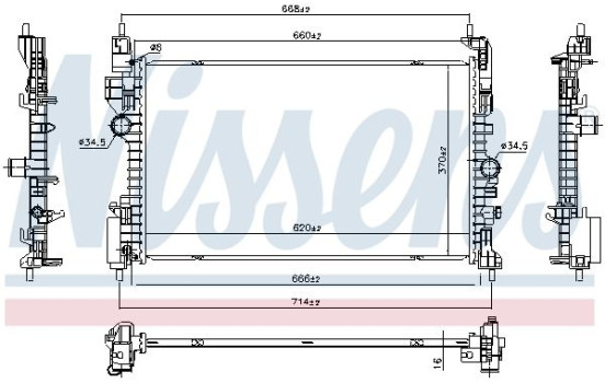 Radiator 607253 Nissens, Image 5