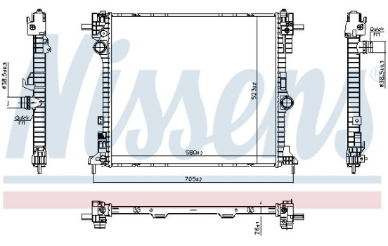 Radiator 607467 Nissens, Image 5
