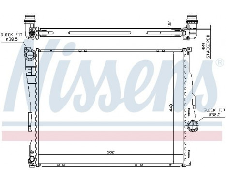 Radiator 60782A Nissens, Image 3