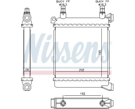 Radiator 60862 Nissens