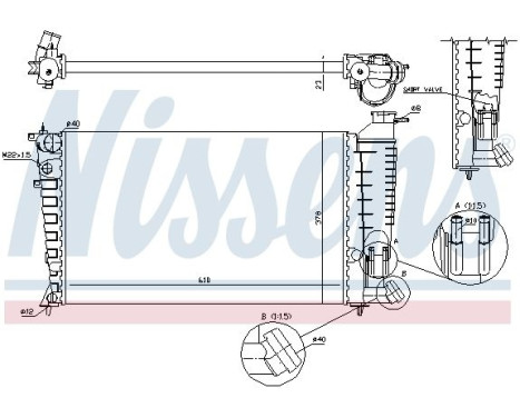 Radiator 61382A Nissens, Image 5