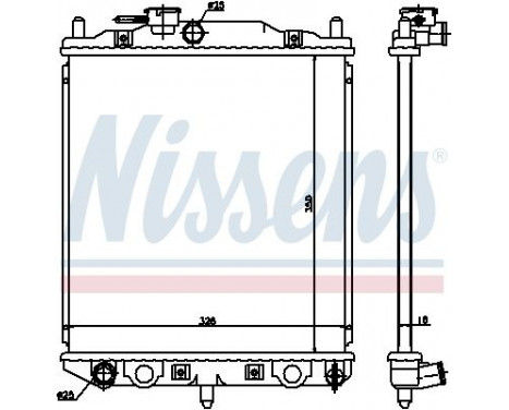 Radiator 61762 Nissens, Image 5
